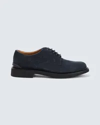 TOD'S Stringate in suede Blu