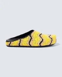 Marni x No Vacancy Inn - Mules in crochet Giallo