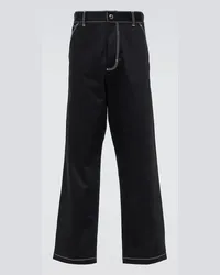 Prada Pantaloni in cotone Nero