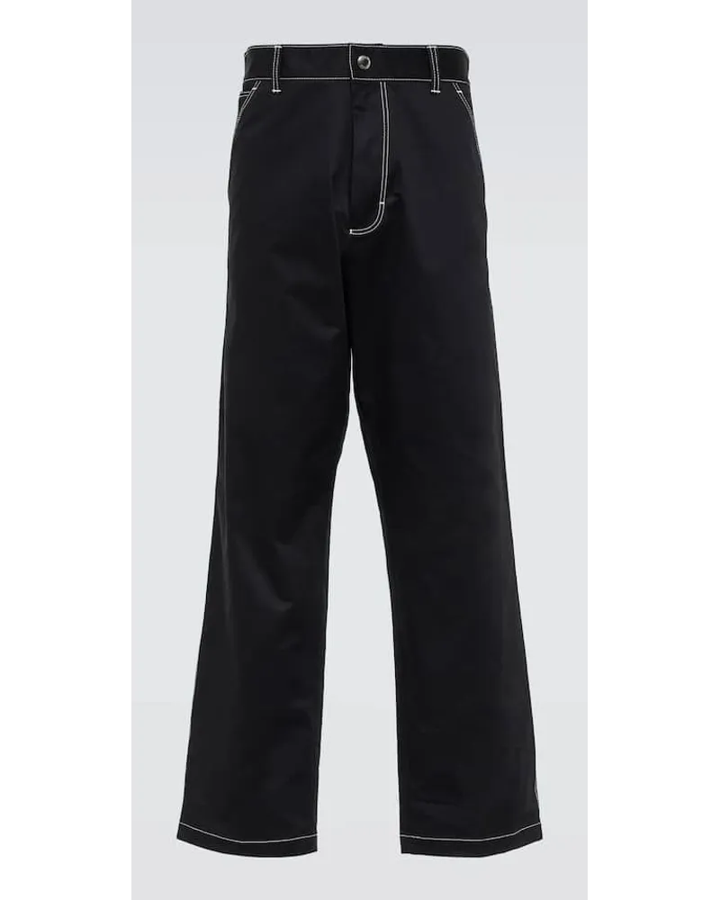 Prada Pantaloni in cotone Nero