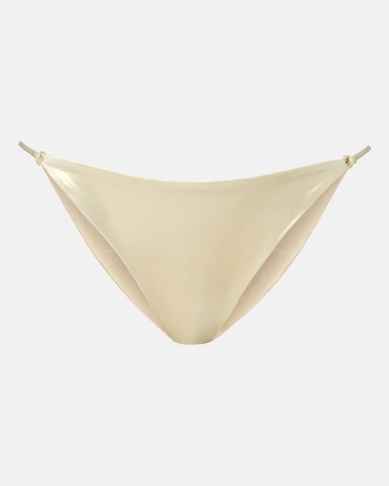 JADE SWIM Slip bikini Aria metallizzato Oro