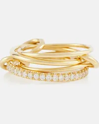 Spinelli Kilcollin Anello Pisces Pavé in oro 18kt con diamanti Oro