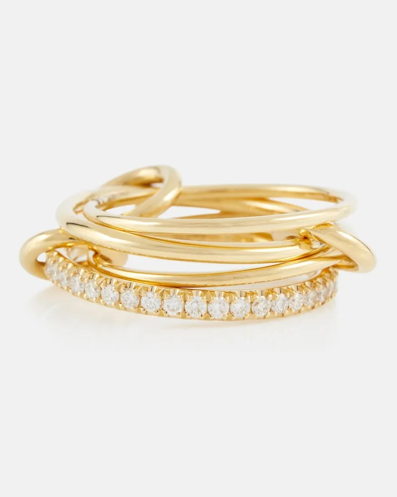 Spinelli Kilcollin Anello Pisces PavÃ© in oro 18kt con diamanti Oro