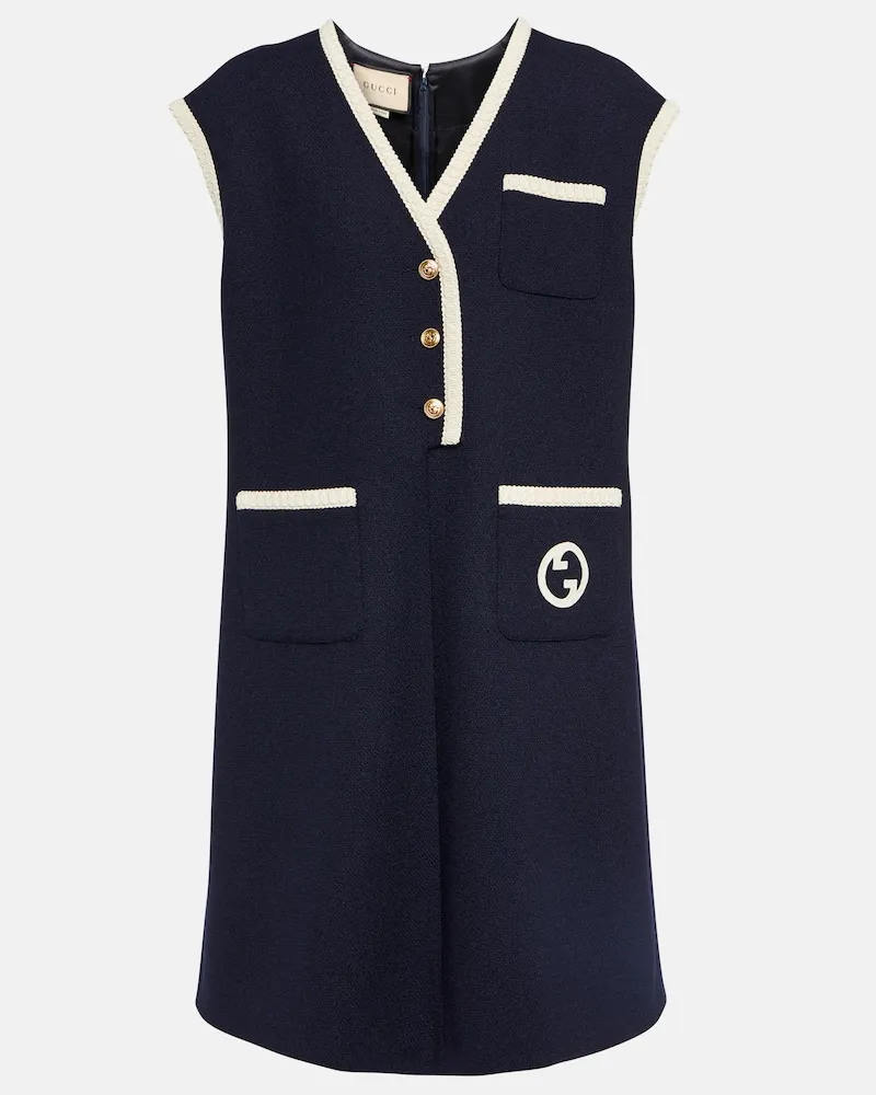 Gucci Miniabito in tweed Blu