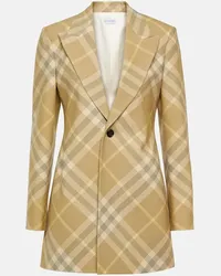 Burberry Blazer Burberry Check in lana Beige