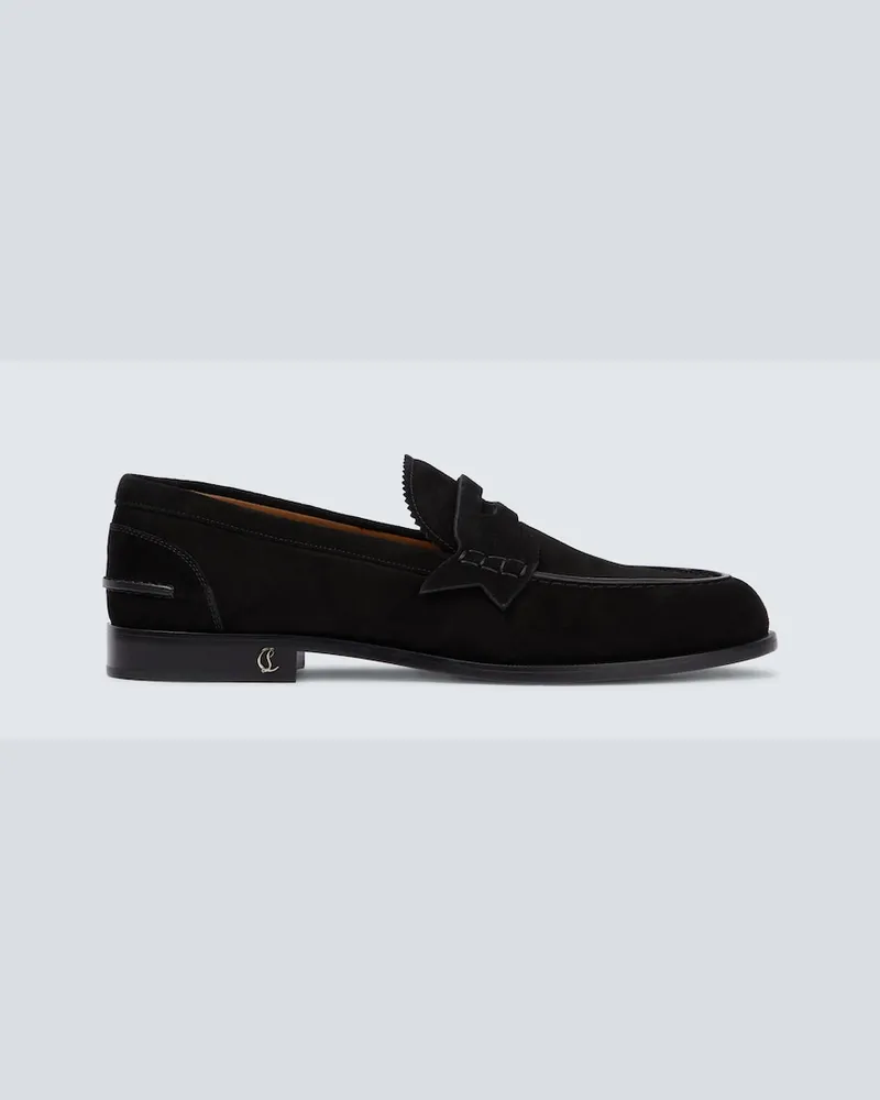 Christian Louboutin Mocassini in suede Nero