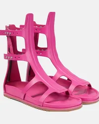 Rick Owens Sandali gladiatore in gomma Rosa