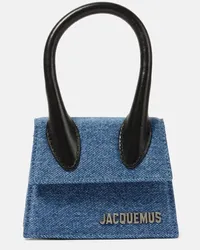 Jacquemus Borsa Le Chiquito Mini in denim Blu