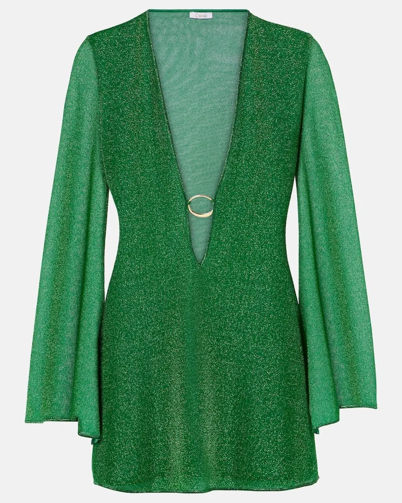 Oséree OsÃ©ree Caftano LumiÃ¨re in lamÃ Verde