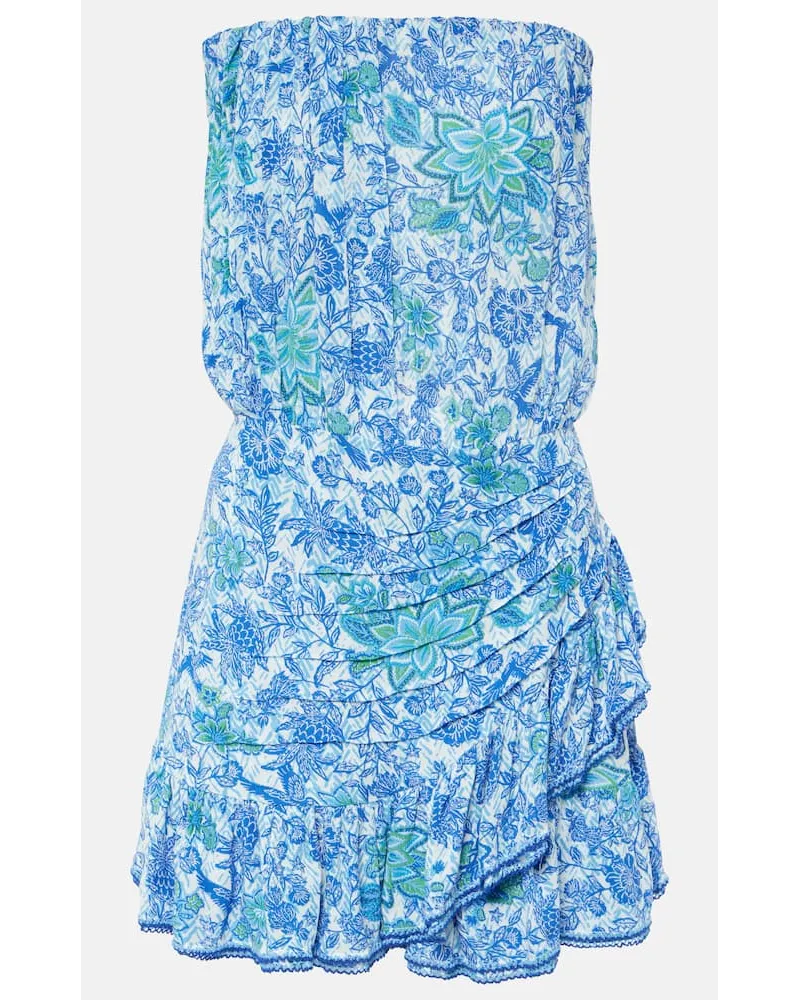 Poupette St Barth Miniabito con stampa Blu