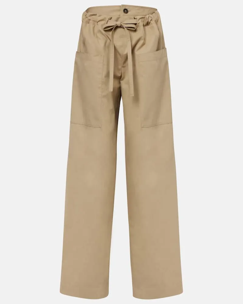 TOD'S Pantaloni in popeline di cotone Beige