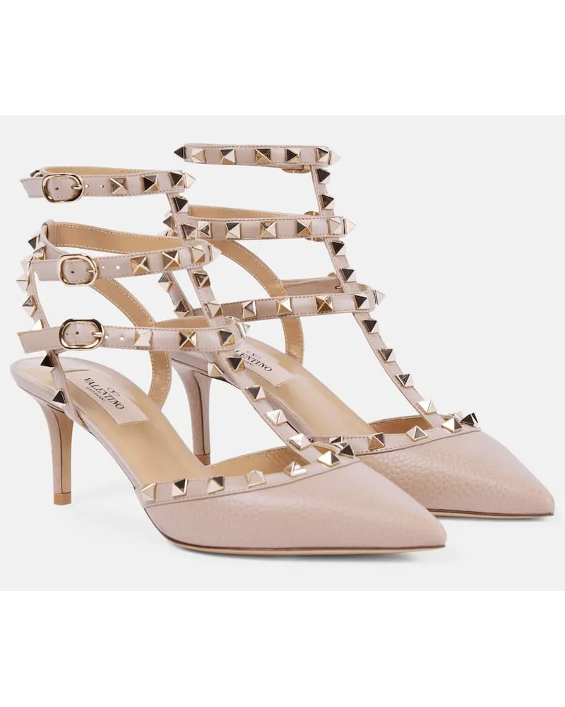 Valentino Garavani Pumps Rockstud in pelle Beige