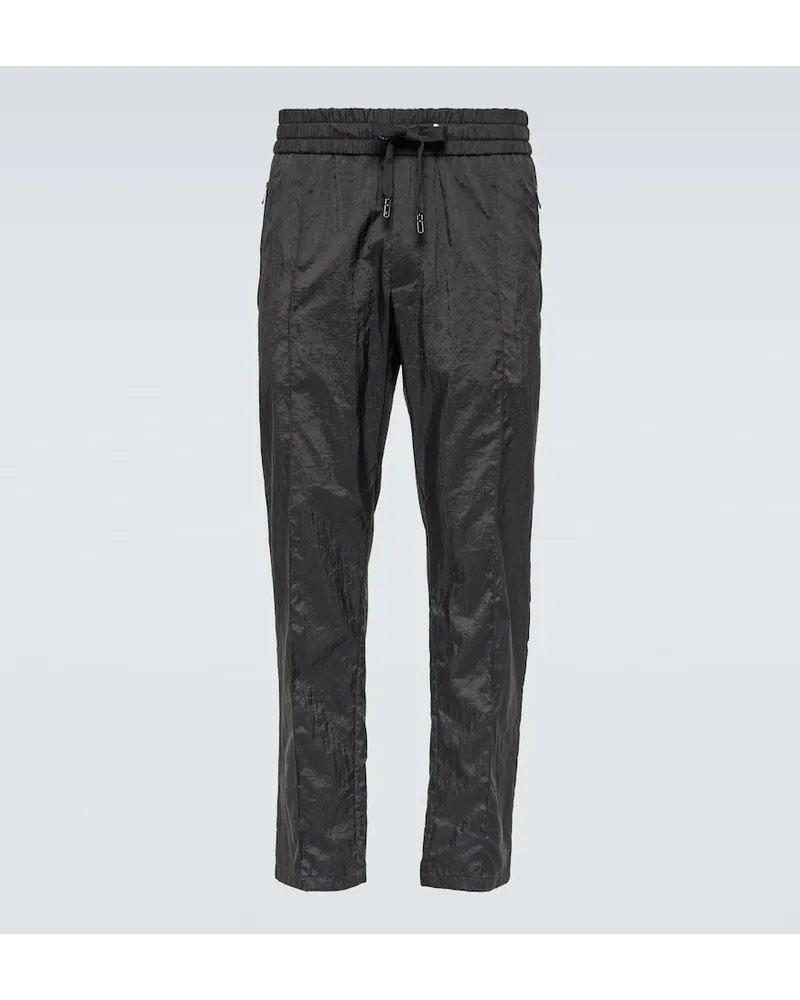 Dolce & Gabbana Pantaloni slim a vita media Nero