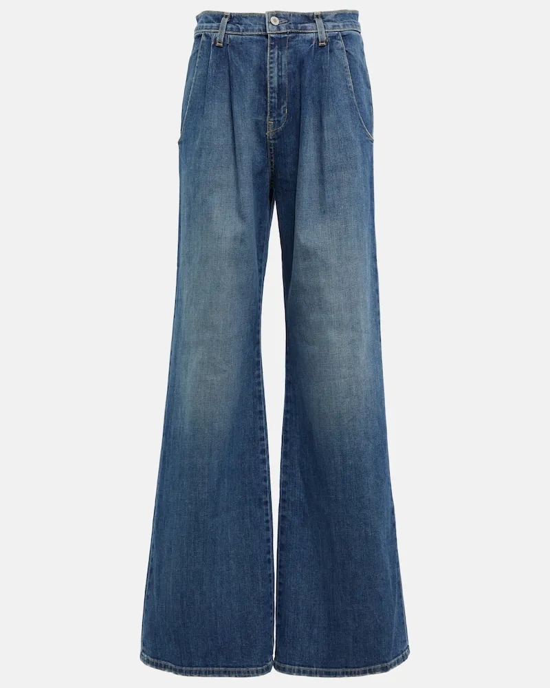 Nili Lotan Jeans a gamba larga Flora Trouser Blu