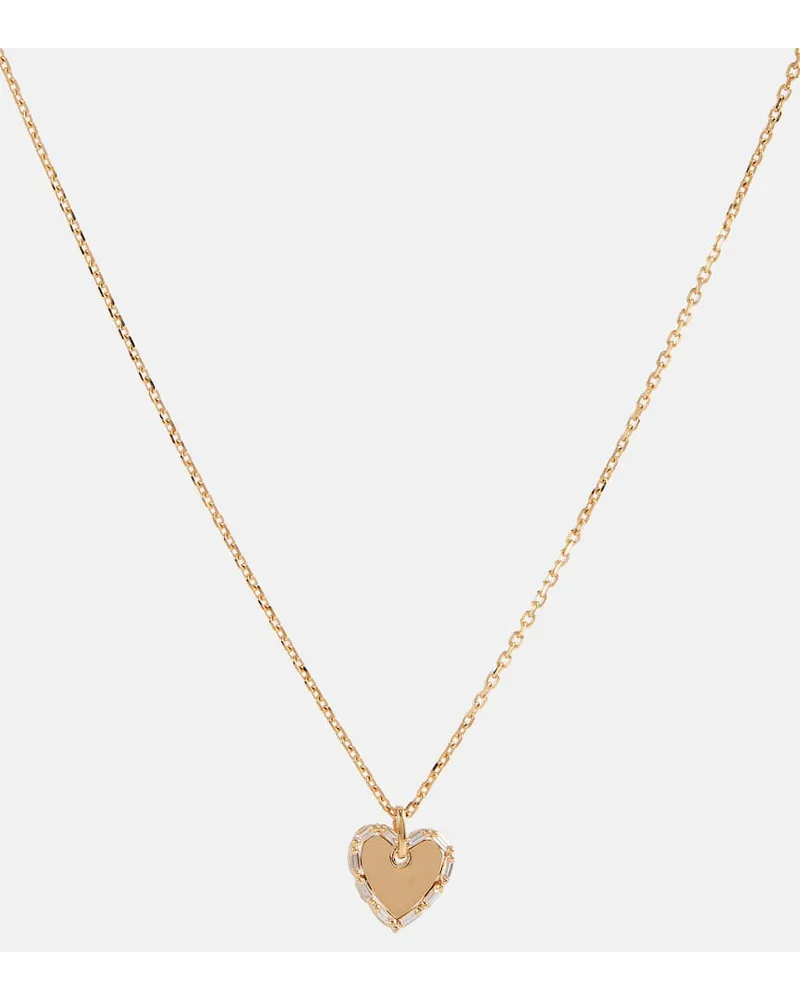 Suzanne Kalan Collana con cuore in oro 18kt e diamanti Oro