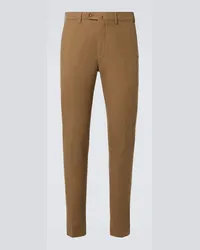 Loro Piana Pantaloni chino Carlo in misto cotone Marrone