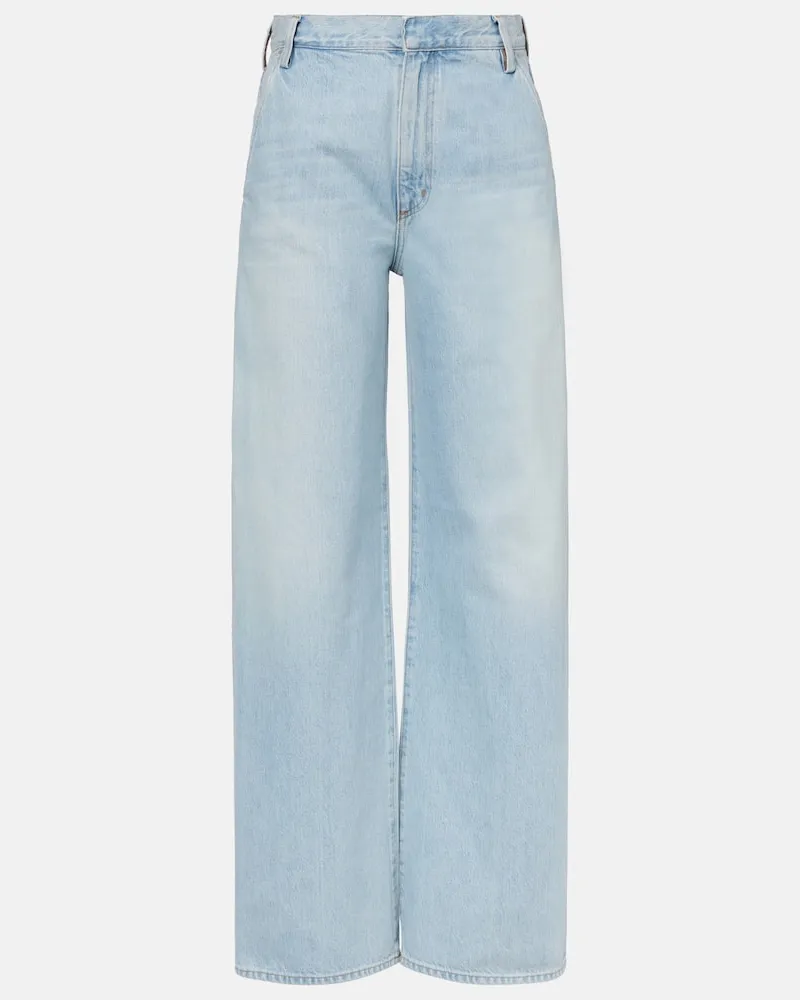 AGOLDE Jeans Shona a gamba larga e vita alta Blu