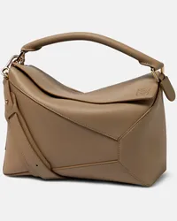 Loewe Borsa a spalla Puzzle Edge in pelle Neutro