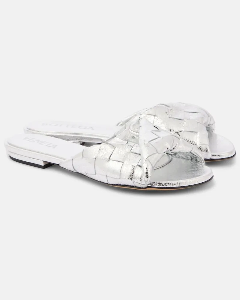 Bottega Veneta Mules Blink in pelle Argento