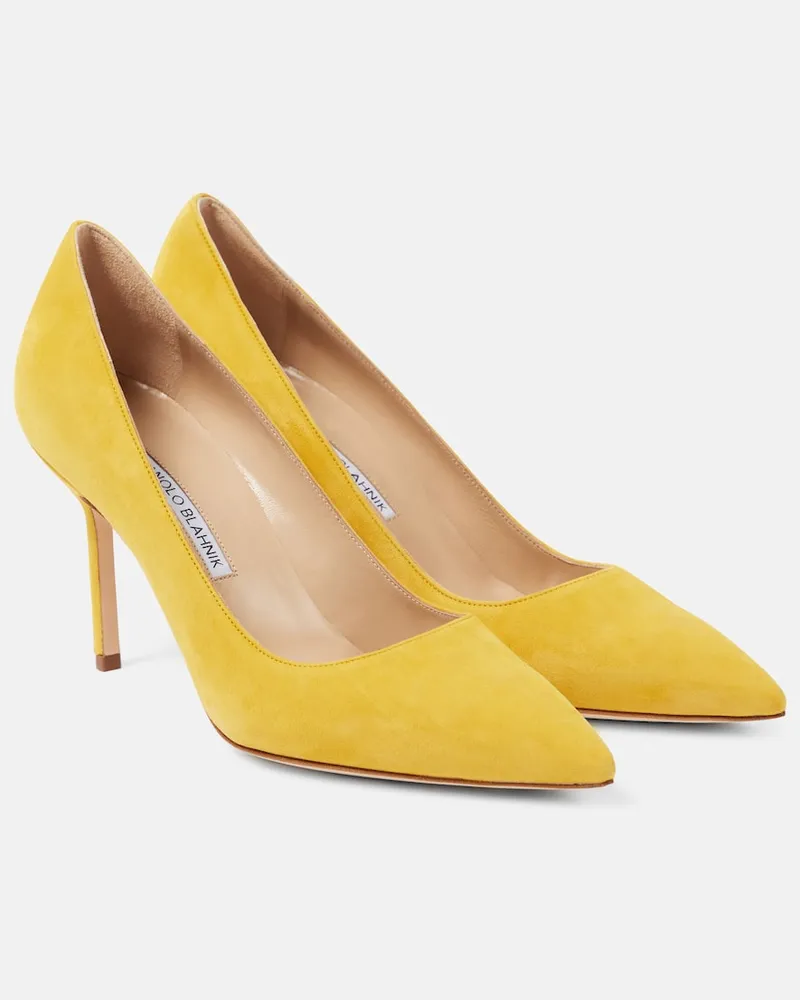 Manolo Blahnik Pumps BB 90 in suede Giallo