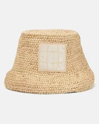 Jacquemus Cappello da pescatore Le Bob Ficiu Beige