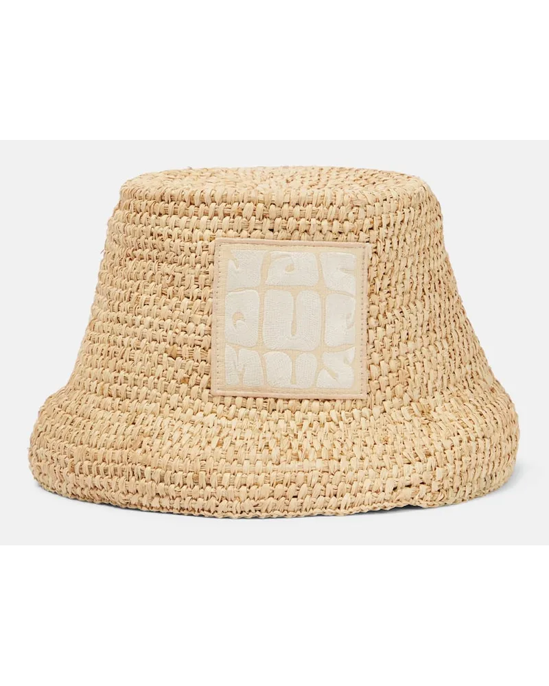 Jacquemus Cappello da pescatore Le Bob Ficiu Beige