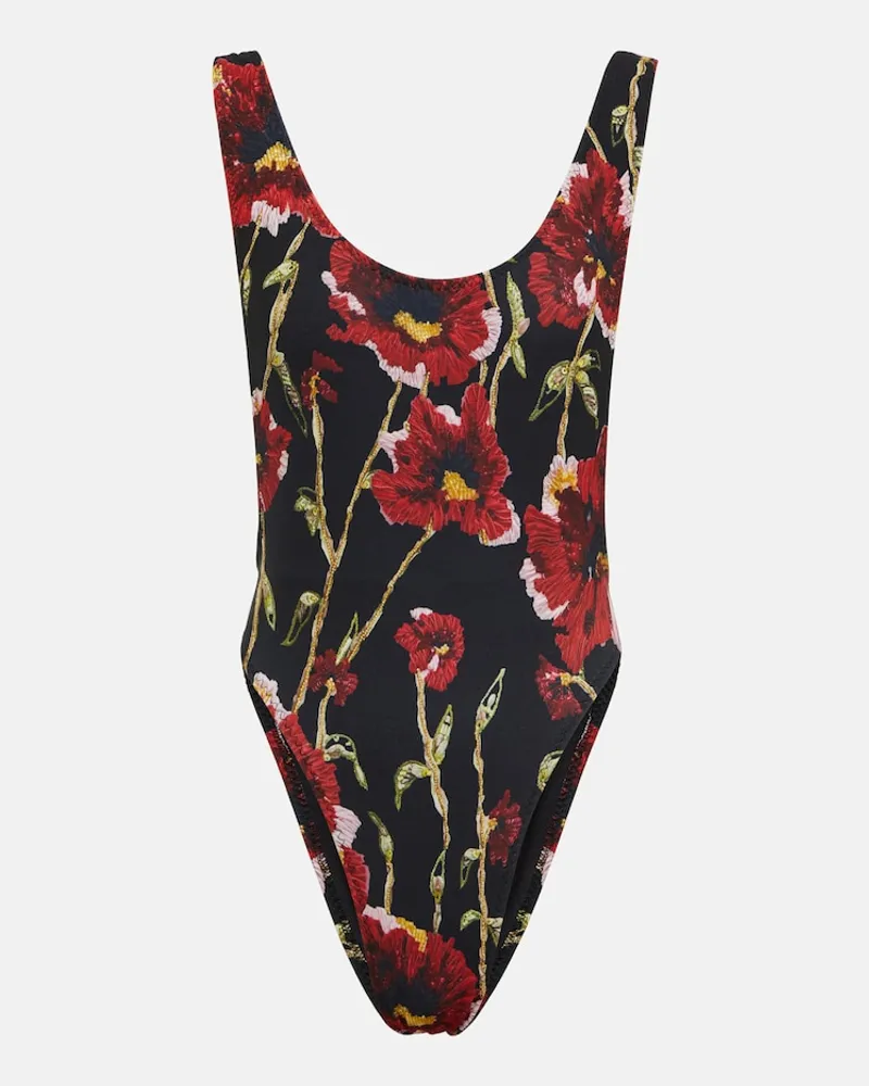 Norma Kamali Costume intero Marissa con stampa Multicolore
