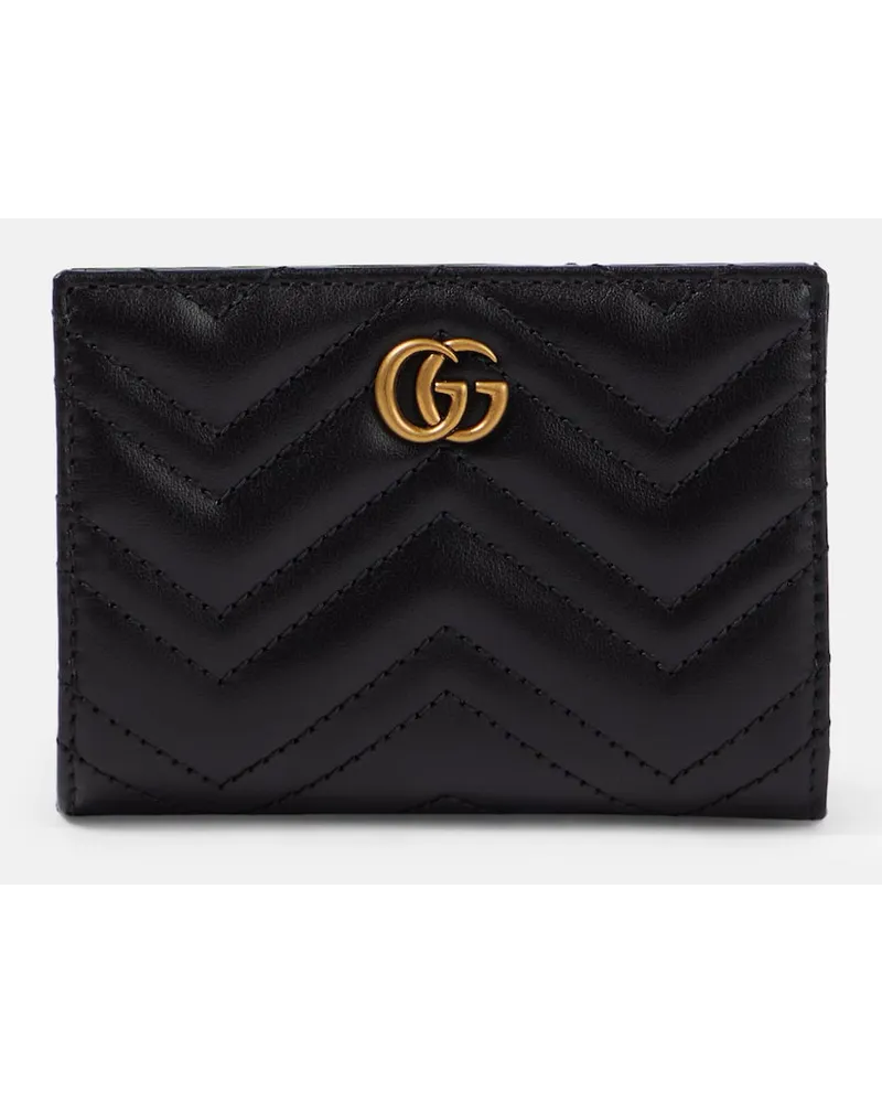 Gucci Portacarte GG Marmont in pelle Nero