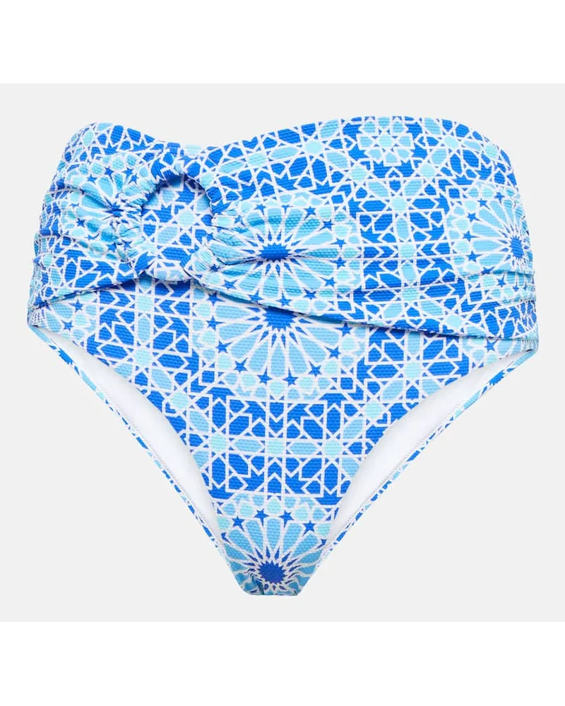 Alexandra Miro Slip bikini Dorit con stampa Blu