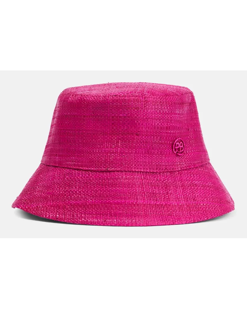 RUSLAN BAGINSKIY Cappello da pescatore in paglia Rosa
