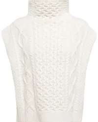 Ralph Lauren Pullover in lana e cashmere a trecce Bianco