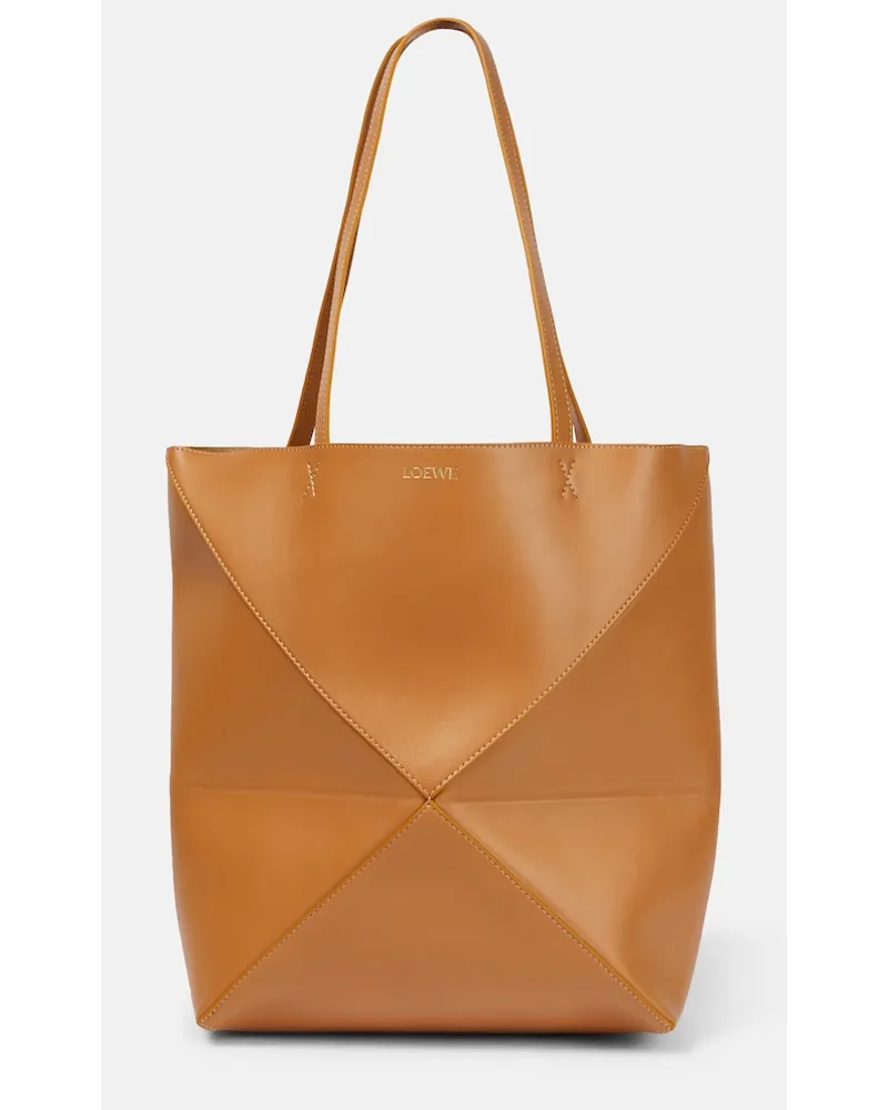 Loewe Borsa Puzzle Fold Medium in pelle Marrone