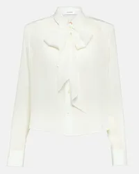 WARDROBE.NYC Blusa in seta Bianco