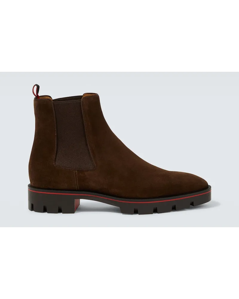 Christian Louboutin Stivaletti Alpinosol in suede Marrone