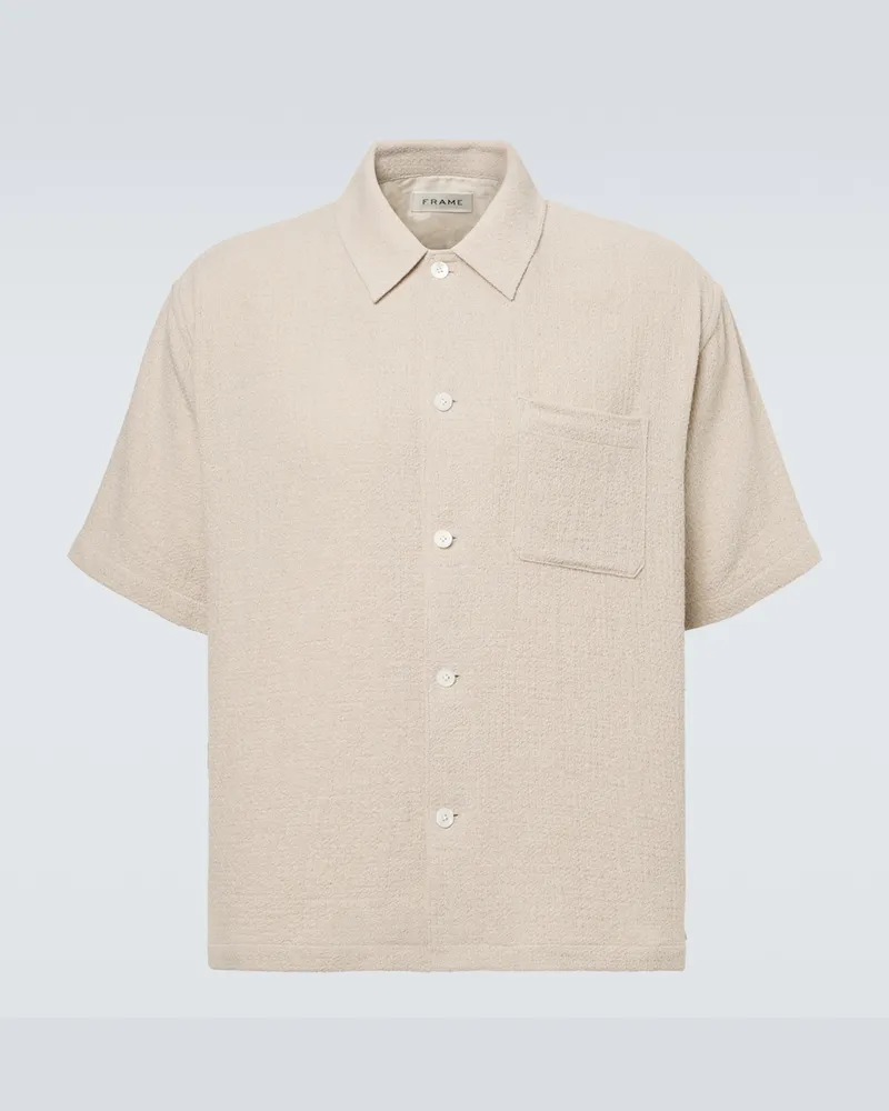 Frame Denim Camicia in misto cotone Bianco