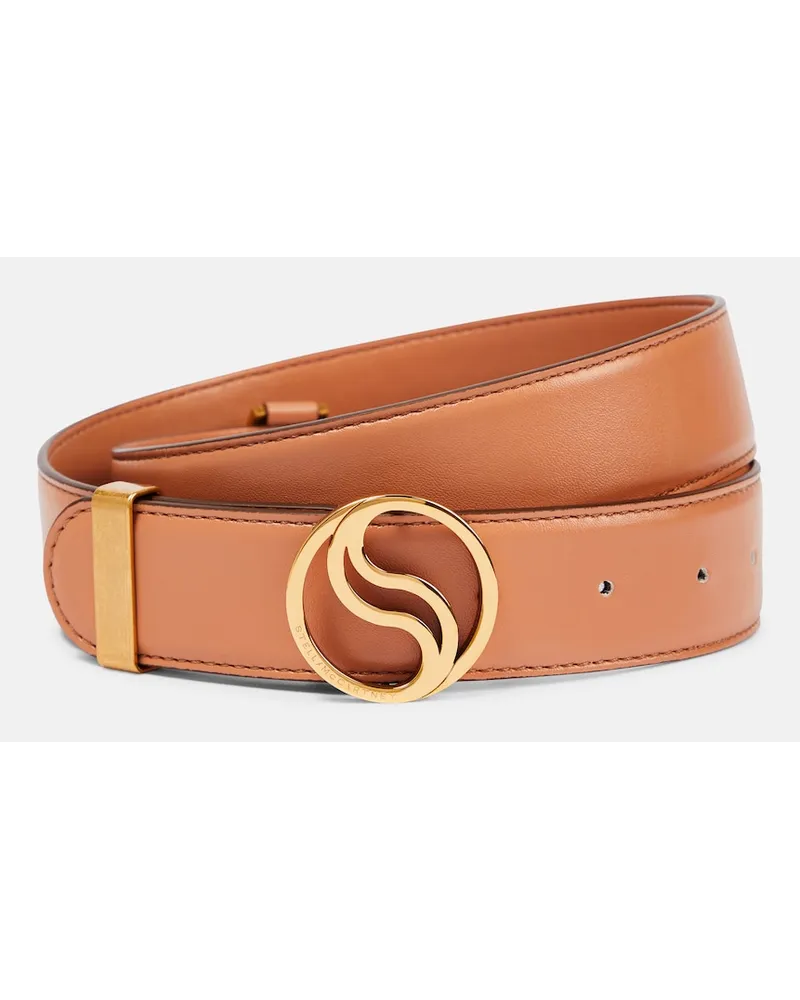 Stella McCartney Cintura Monogram in similpelle Neutro