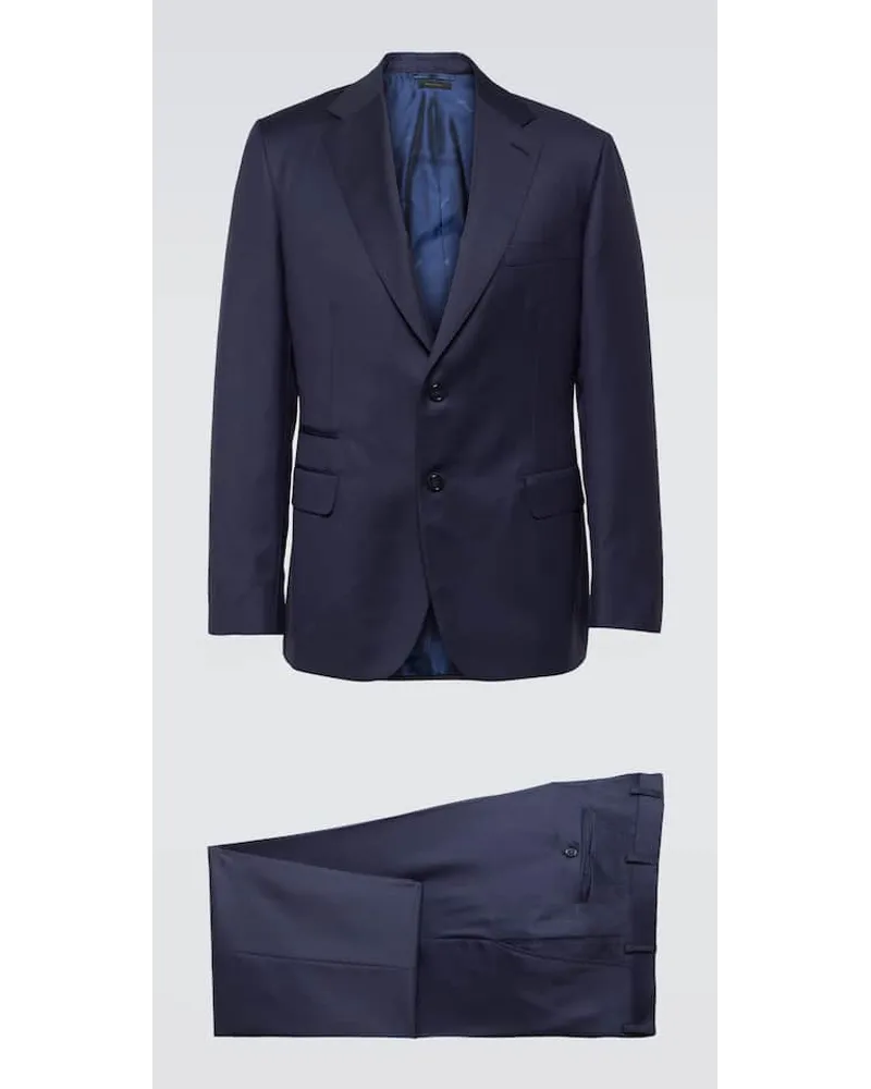 Brioni Abito in lana Blu