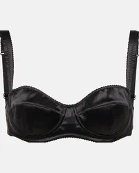 Dolce & Gabbana Reggiseno in raso di misto seta Nero