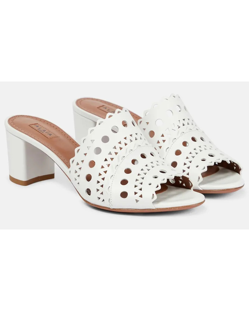 Alaïa AlaÃ¯a Sandali in pelle Bianco