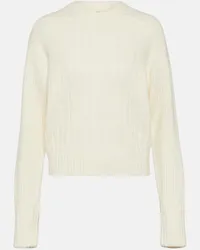 Co Pullover a coste lana e cashmere Bianco