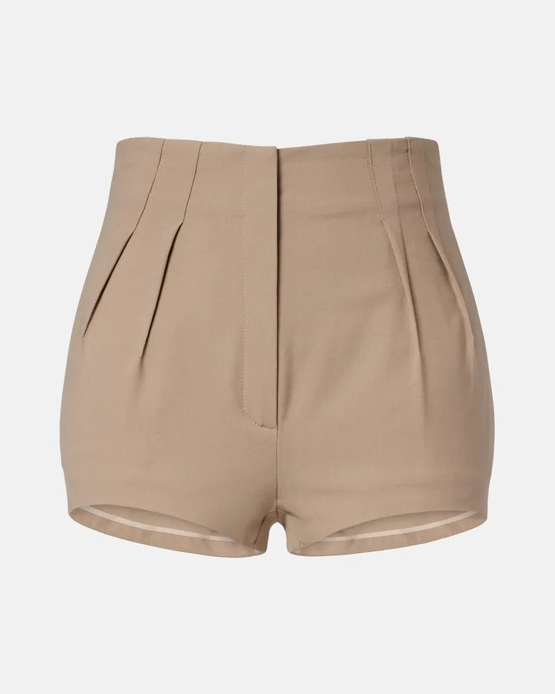 Thierry Mugler Shorts plissÃ Beige