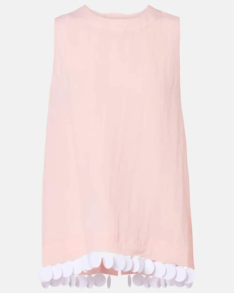 PLAN C Top con paillettes Rosa