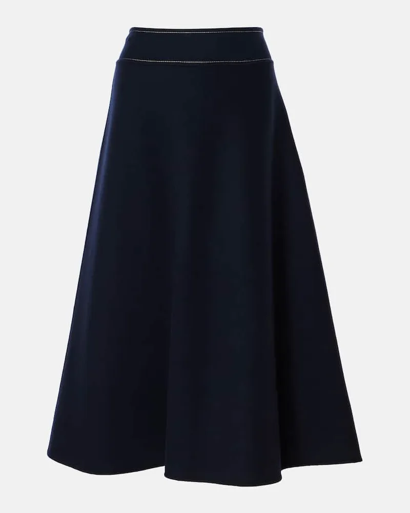 Max Mara Gonna midi Nevada in lana Nero