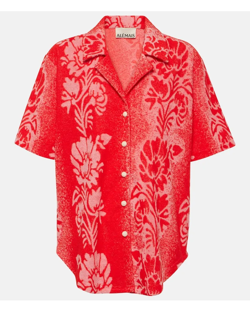 ALEMAIS AlÃ©mais Camicia Martha in misto cotone Rosso