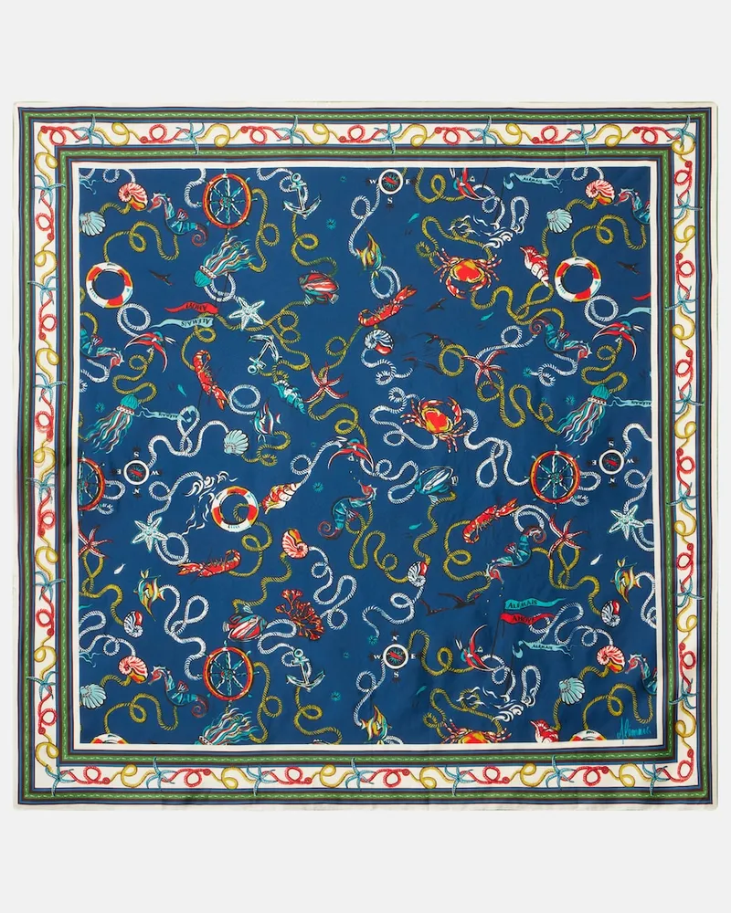 ALEMAIS AlÃ©mais Foulard in twill di seta con stampa Multicolore