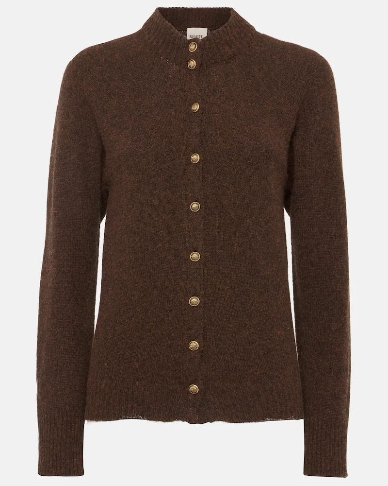 KHAITE Cardigan Ambre in cashmere Marrone