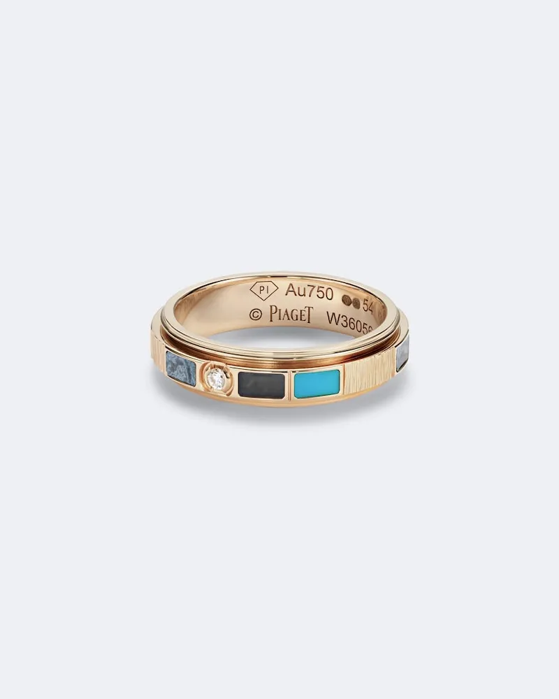 Piaget Anello Possession Vibrant Palace in oro rosa 18kt con pietre preziose Oro