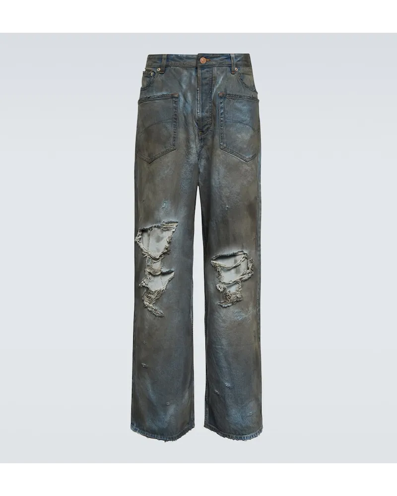 Balenciaga Jeans a gamba larga Blu