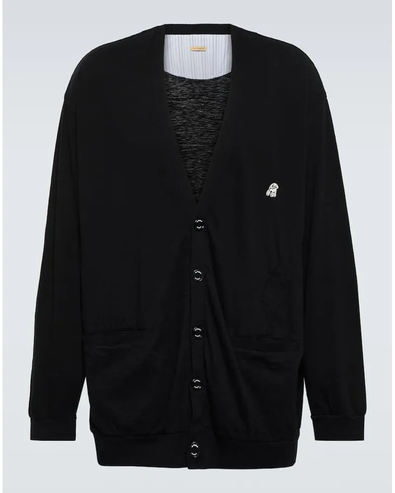 Undercover Cardigan in cotone Nero