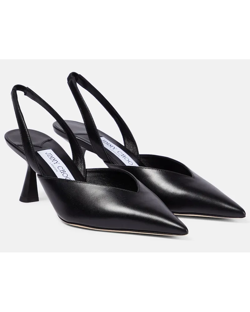 Jimmy Choo Pumps slingback Maryanne 65 in pelle Nero